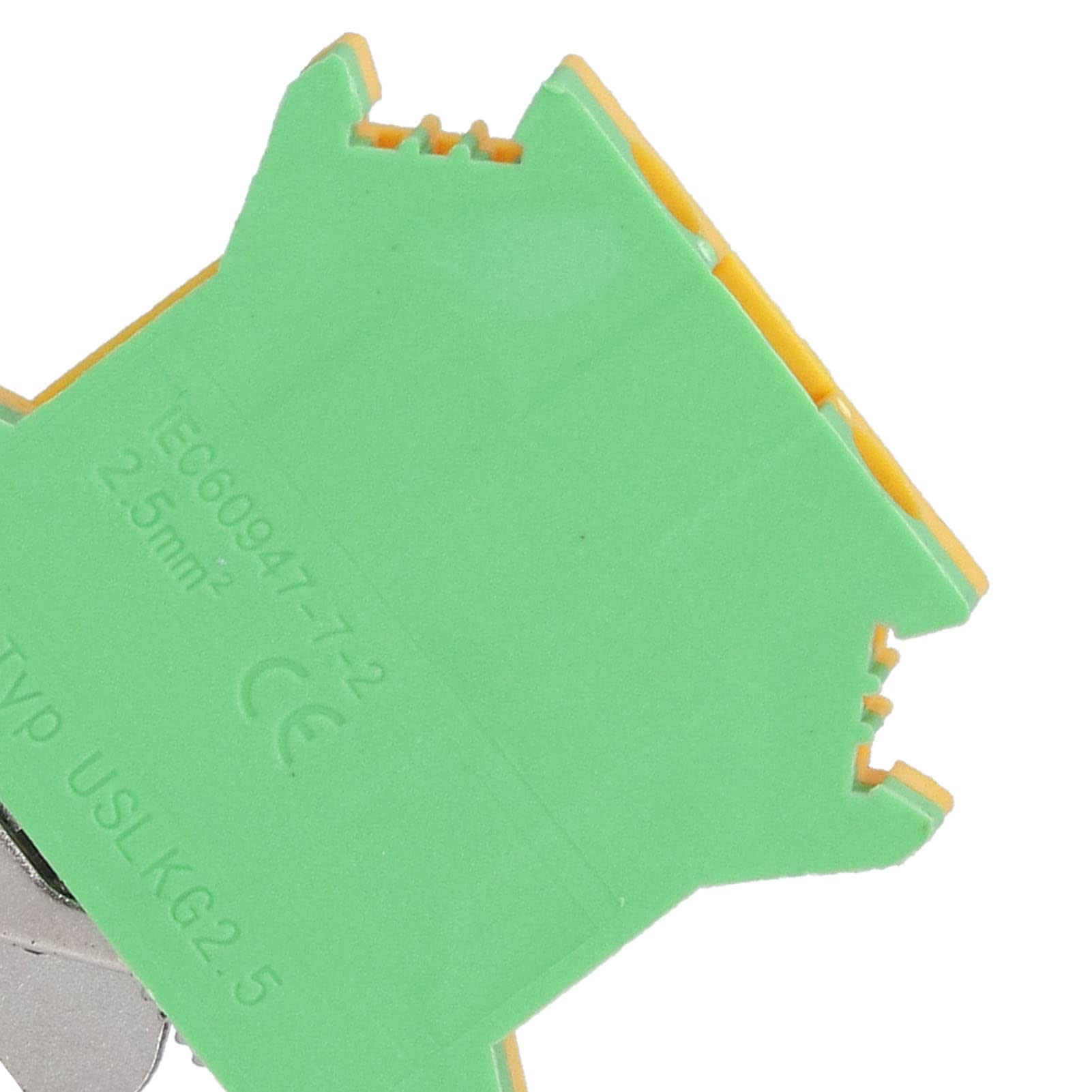 Morsettiere per guida DIN da 50 pezzi, morsettiere a crimpare elettriche con messa a terra a 2 canali Modulo di distribuzione a blocchi USLKG‑2.5