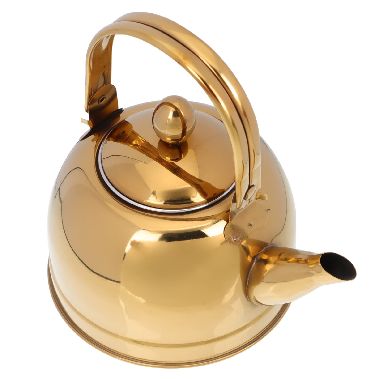 Coffee Metal Water Jug Stovetop Tea Pot Tea Kettle Stainless Steel Whistling Teapot Loud Whistle Tea Pot Water Kettle for Home Camping Tea Kettle Coffee Filters