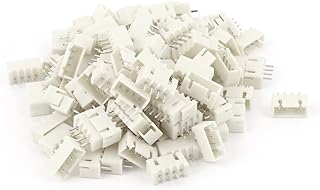 Aexit Male 4 Terminals Pins 2.54mm Pitch XH Header Socket Wire Terminals Connector 100pcs