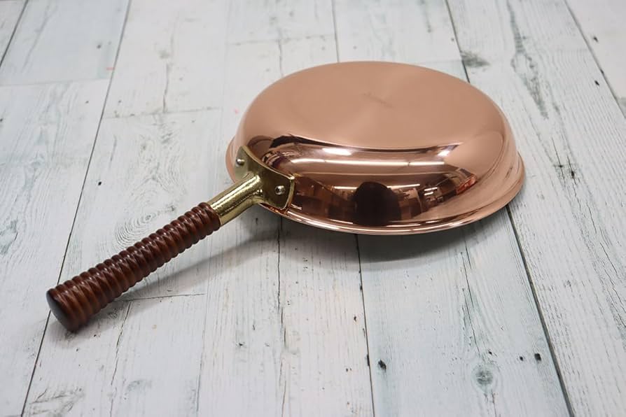 Amazon｜新光堂 日本製 純銅 フライパン 26㎝ 銅楽 まごころ伝心