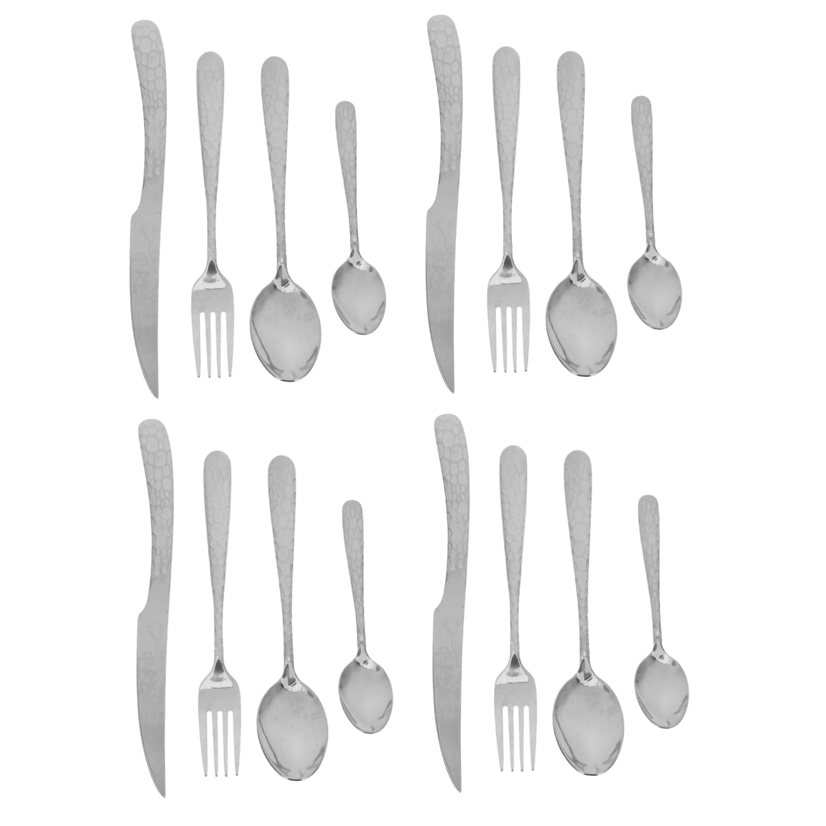 Couverts acier finition martelée ustensiles élégants cuisines UKCOCO