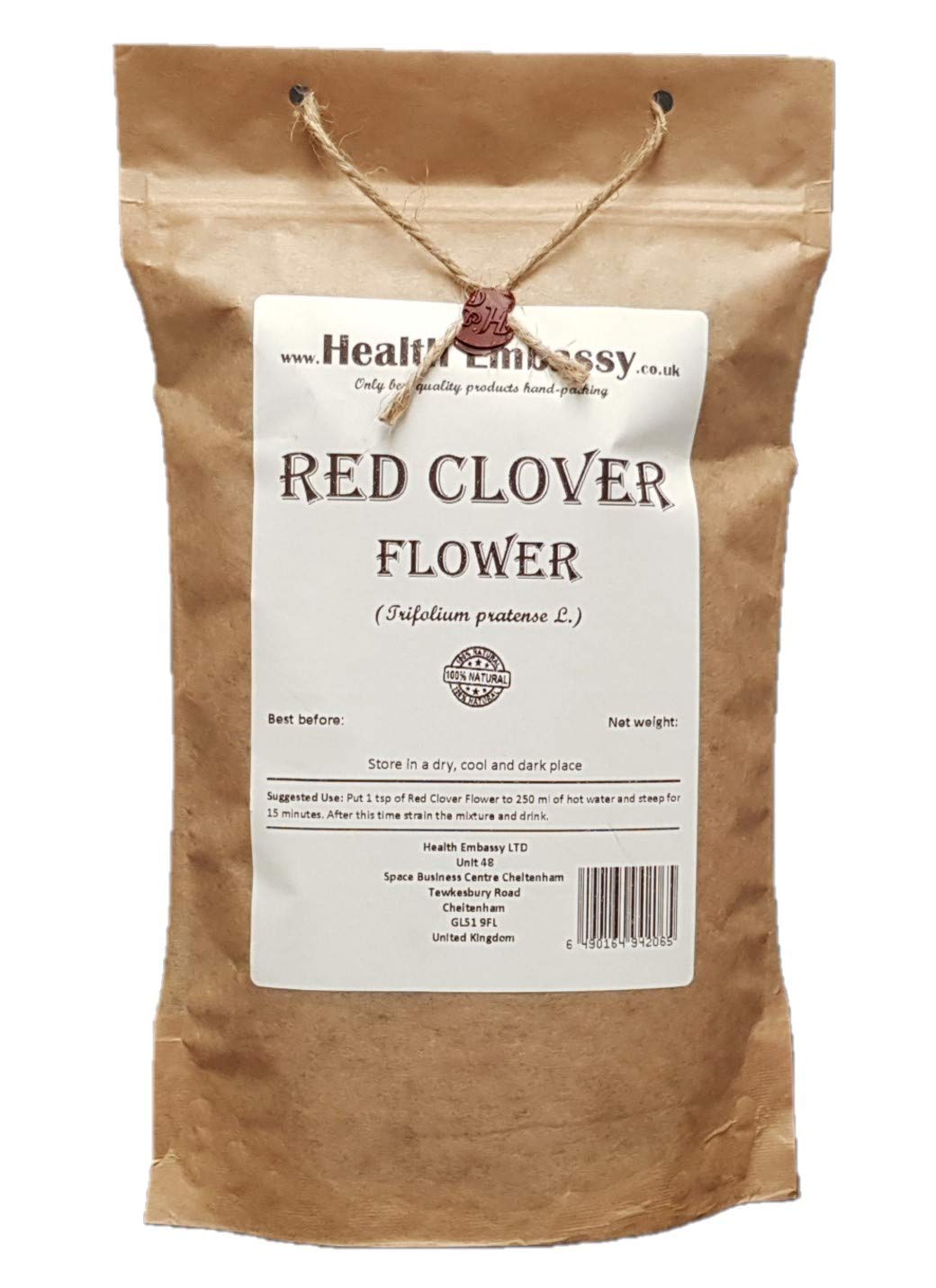 Health Embassy Red Clover Flower | Trifolium Pratense L | Herbal Tea (100g)
