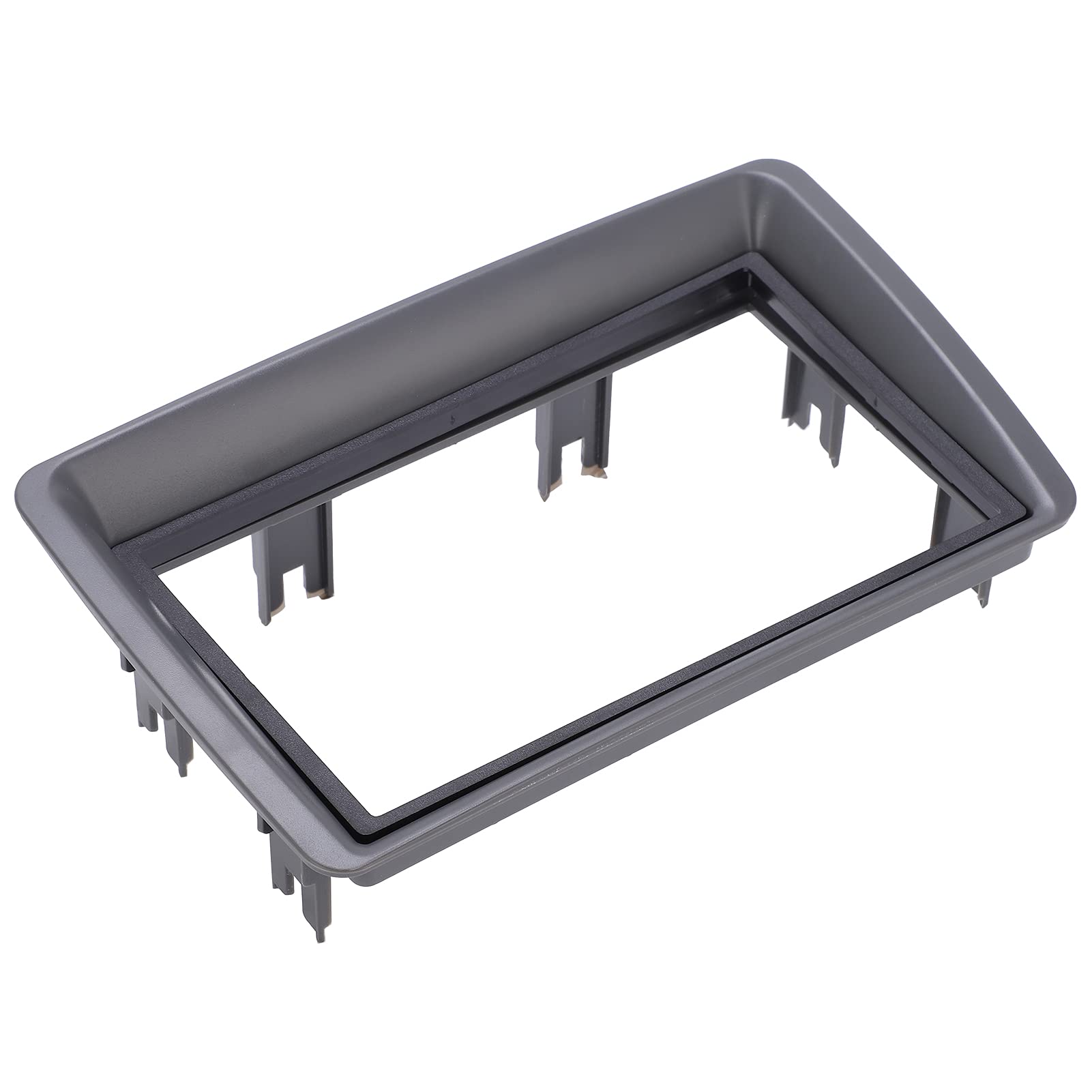 Kit Cruscotto di Installazione Doppio DIN, Nero Addominali Plancia Audio Stereo 2 DIN Fascia di Navigazione Cornice per Autoaudio per Panda 2003‑2012