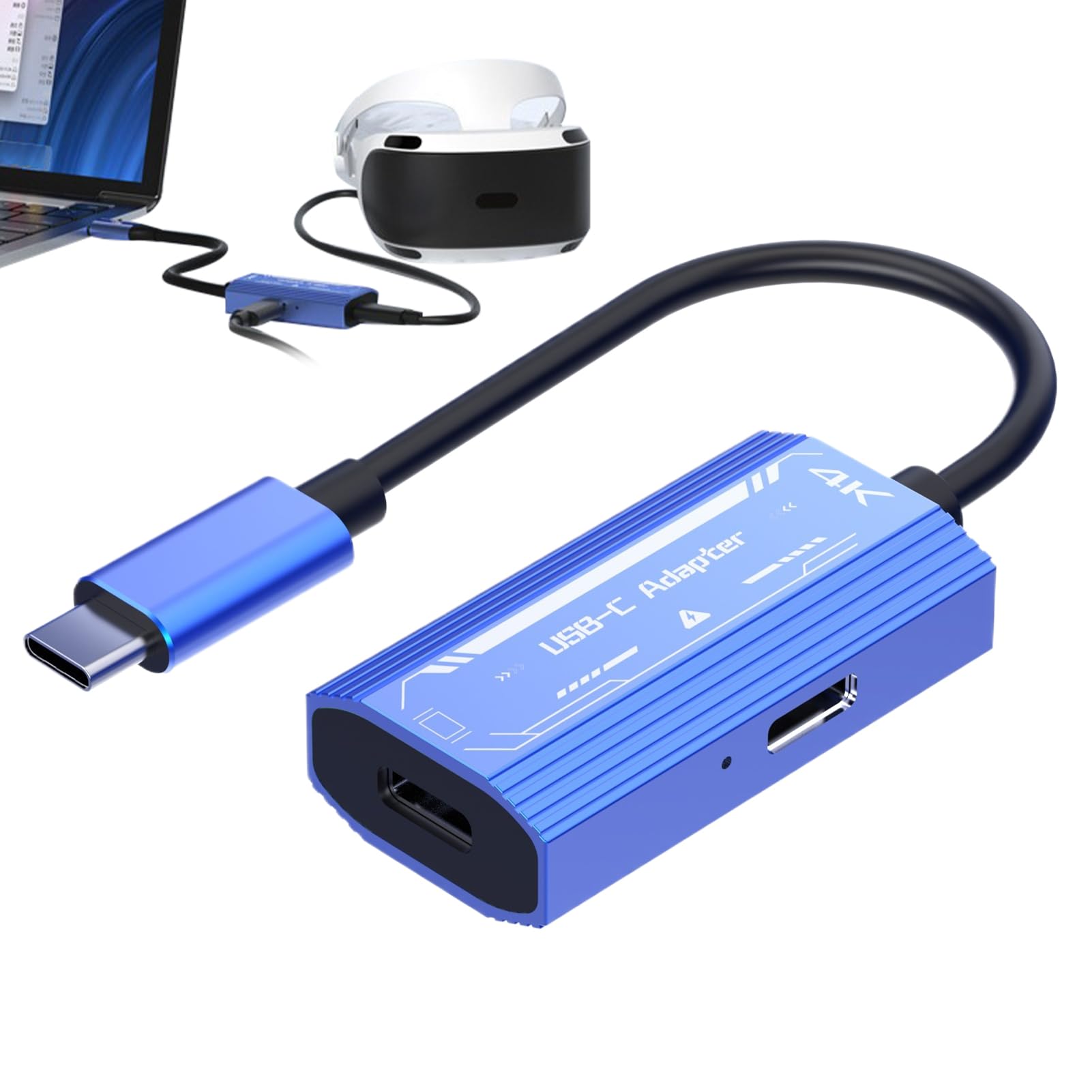 Adaptador inteligente para gafas que soluciona la carga y video 4K 8