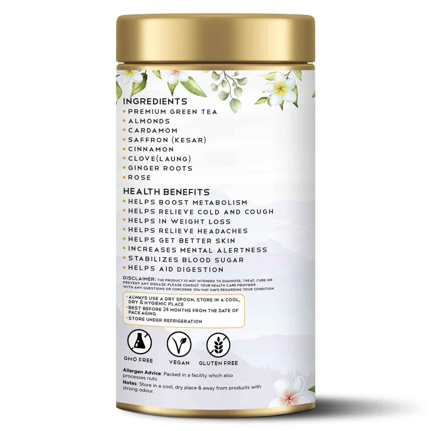 Tearaja Kashmiri Kahwa Green Tea, 100g product image 8