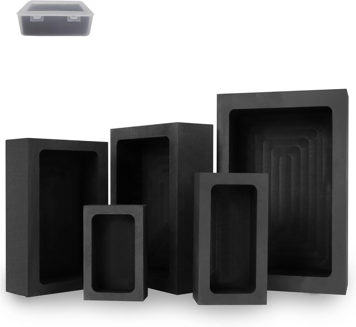 Buy GanFindX 3 PCS 531 Pure Graphite Ingot Molds for Melting Casting Refining Gold Silver Metal