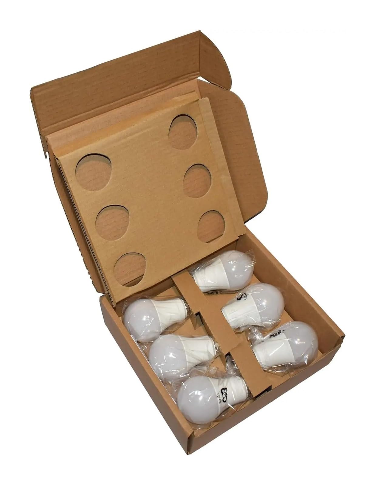 Lot de 6 ampoules LED A19 à intensité variable, culot E26, équivalent 60 W, blanc doux 2 700 K/blanc lumière du jour 5 000 K, pour éclairage domestique et de bureau (ampoules blanc doux 2 700 K)
