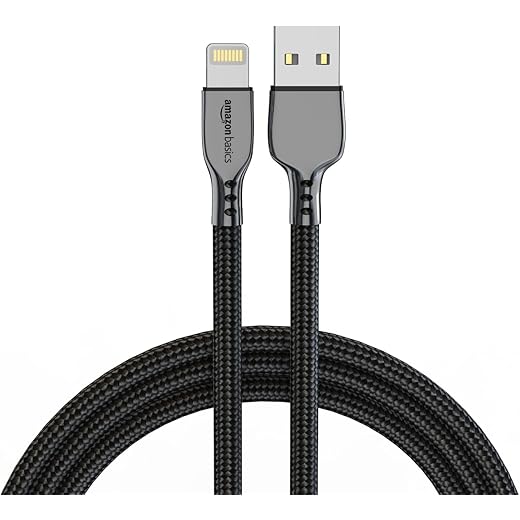 Amazon Basics Lightning Fast 27W Cable - Black 125m