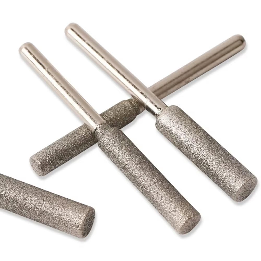 6-40mm 240 Ziarnistości Diamentowe Punkty Mocowane Na Cylindrze 6-8mm Trzpień Głowica Szlifierska Do Biżuterii Kamień Szkło Lapidarium Rzeźba (1 Szt.)(40mm)