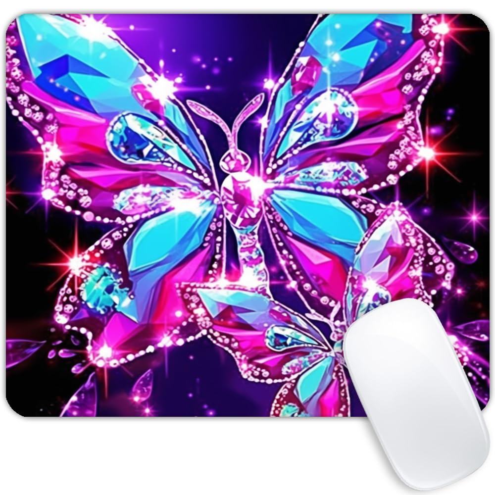 Hot Butterfly Mouse pad Customized Mousepad Non-Slip Rubber Base Mouse Pads for Computers Laptop Office Desk Accessories Mouse