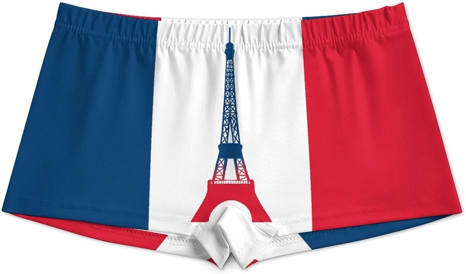 France Eiffel Tower Flag Funny Women's Boxer Briefs Breathable Underpants Trunks Stretch Underwear