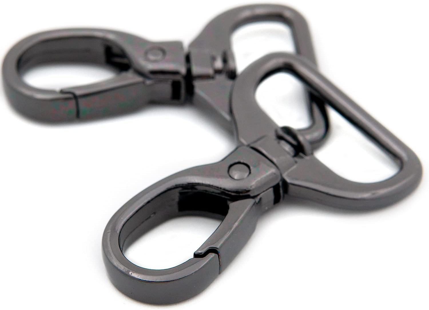 Oval Snap Hooks,10 PCS Heavy Duty Purse Hardware Lobster Clasp Keychain Clip Purse Making Accessories (1",Gunmetal)