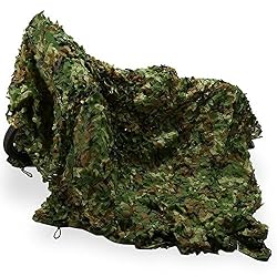 SOULONG Red de Sombra de Camuflaje de la Selva para Campamentos de Tiro Caza, Juegos de Paintball, 1.5 m x 5 m
