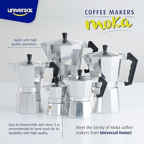 Miniatura 9 de universal StoveTop - Cafetera de café expreso, aluminio (9 tazas15.21 onzas)