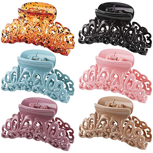 Hair Claw Clips for Women, Claw Hair Clips, Claw Clips for Thick Hair, Vintage Hair Claw Clips for Women, Hair Claw Clips for Long Hair, Large Jaw Clips for Hair Grip Hair Clips Big Hair Clamps Non-Slip Clips for Women Mother's Day Gift Anniversa