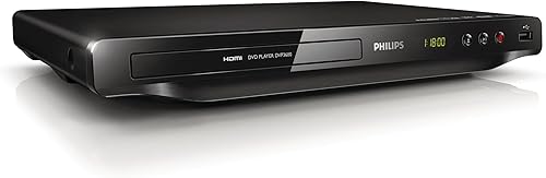 Philips Todo Multi Región Zona Libre PAL/NTSC Reproductor de DVD HDMI 1080p (negro)