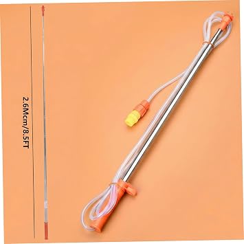 Sprayer Wand, 8.5ft Retractable Watering Wand for Backpack Sprayer and Garden Hose Expandable Steel Garden Tool for Hard-to-Reach Areas, Watering, Backpack, W