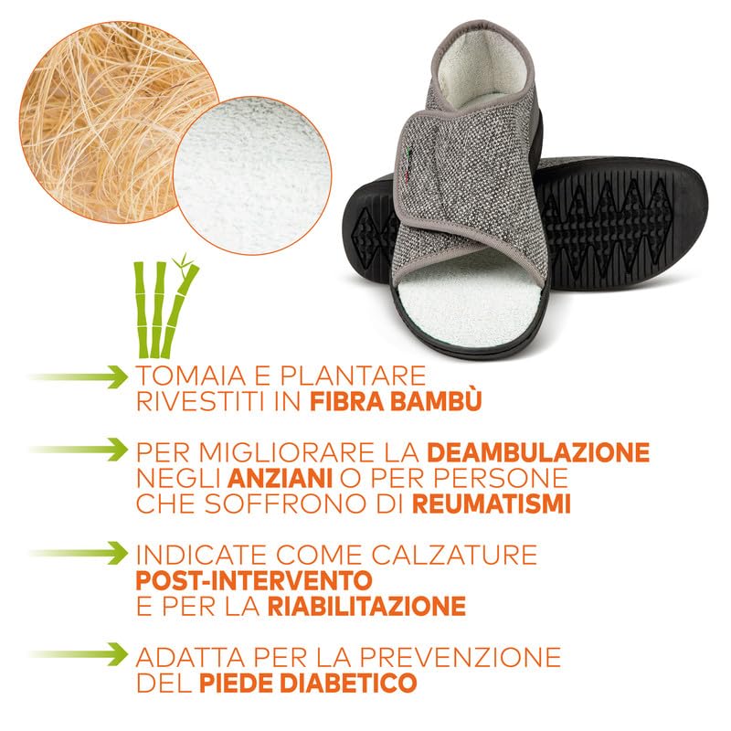 Scarpe Ortopediche Donna e Uomo, Tecnica 4M, Per Alluce Valgo, Fasi Post Operatorie e Lunghe Guarigioni, Scarpe Traspiranti Antiscivolo, Plantare Estraibile
