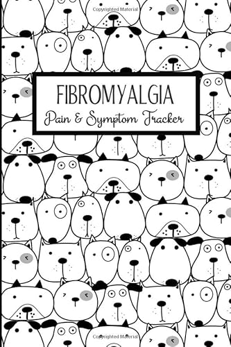 Fibromyalgia pain and symptom tracker: track mood & pain journal, log medication, & track food intake - Dog Design.