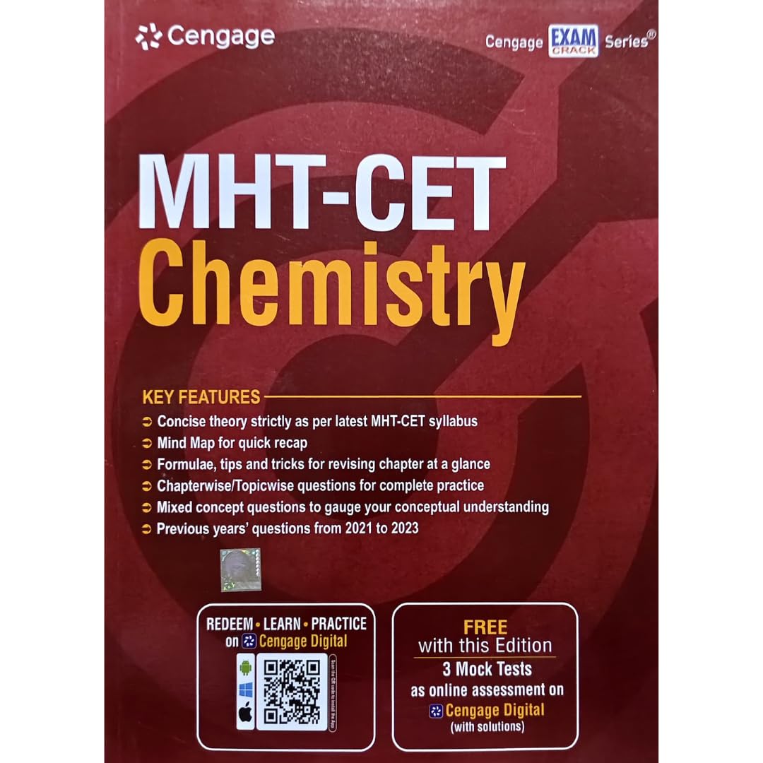 Cengage MHT - CET Chemistry New Edition 2024 Cengage Learning India