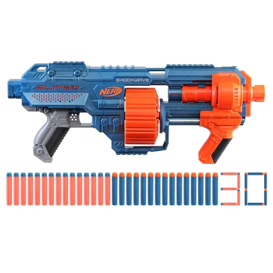 Amazon.co.jp: Nerf Elite 2.0 Shockwave RD-15 Blaster, 30
