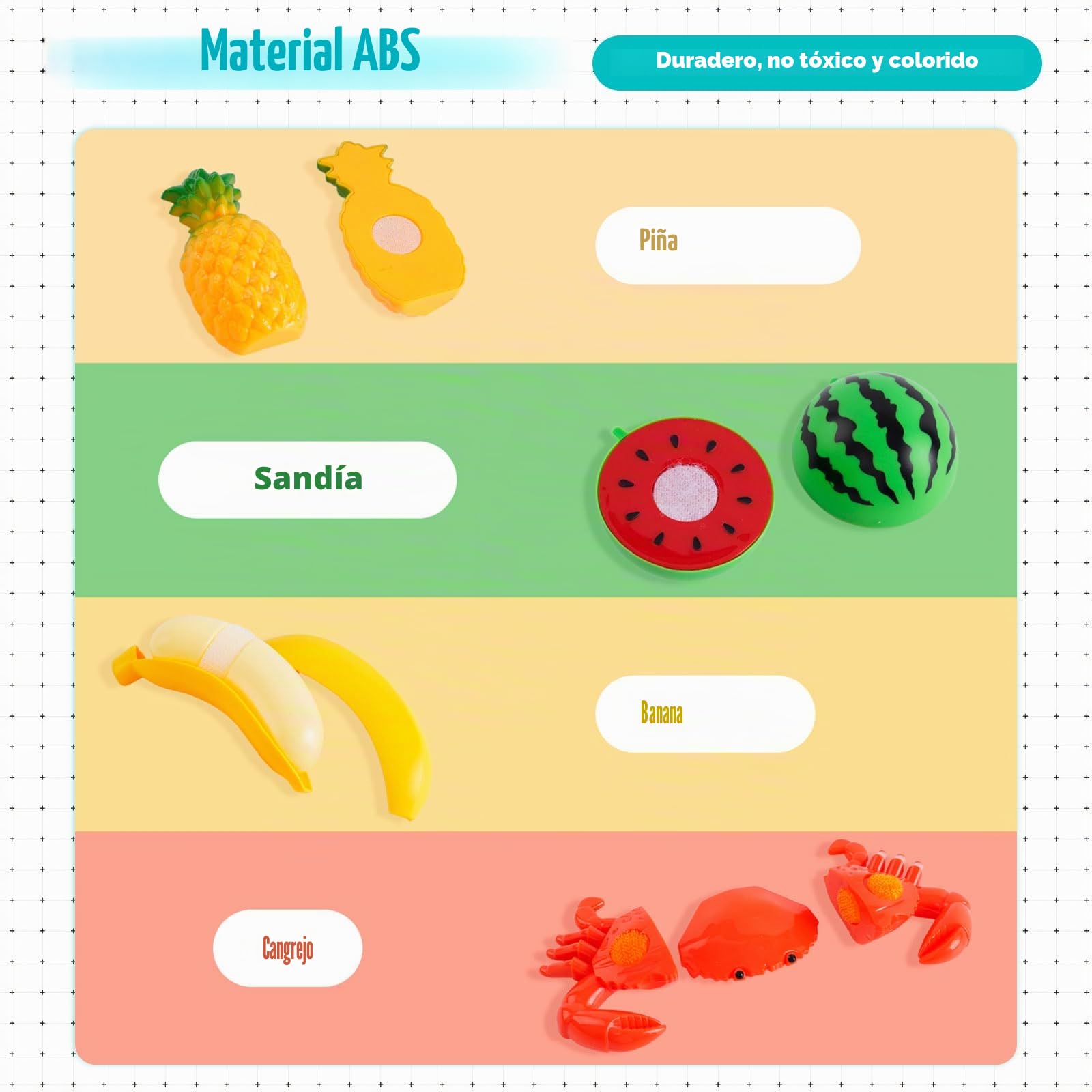 Juego de Frutas y Verduras,Comida de Juego para Cortar, 66 Pcs Alimentos Accesorios de Cocinita con Cestas,Juego Montessori Niños 2 Años,Navidad Regalo Niño Niña Juegos Educativos Niños 2 3 4 5 Años