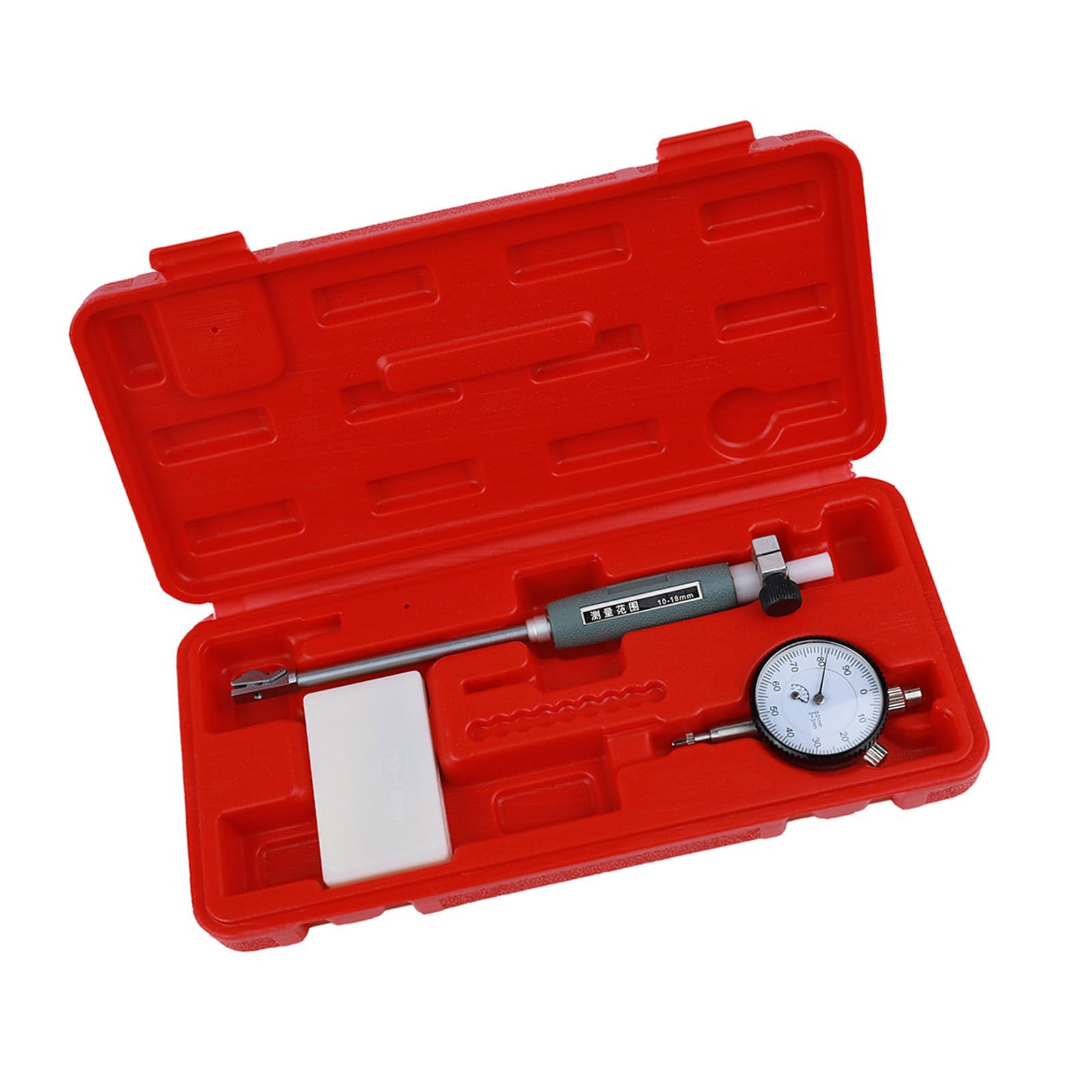Hsioluted Light Easy Read Face Bore Gauges Set 0.01Mm Accuracy Erosion Resistant Bore Measuring Devices Set For Mechanical Engineering Aluminum Face Indicates