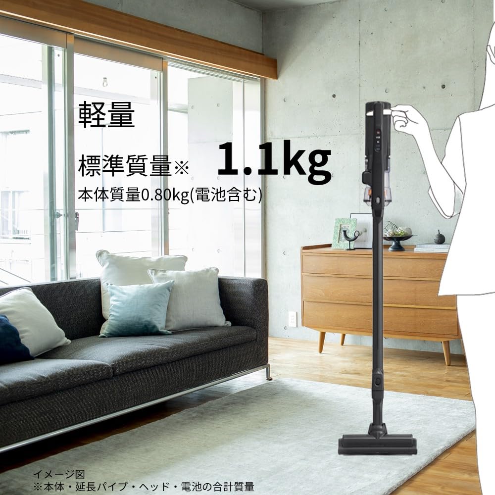 Amazon | 日立 掃除機 コードレスクリーナー PV-BL1A2 ブラック | WEB