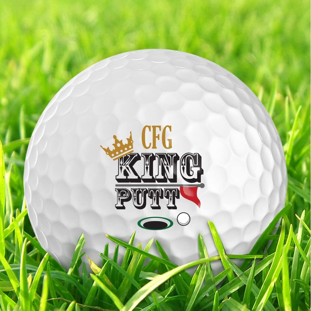 Infusion Personalized Golf Balls - Logo Golf Balls - Custom Golf Balls - Monogrammed Golf Balls (12 Balls, King Putt)