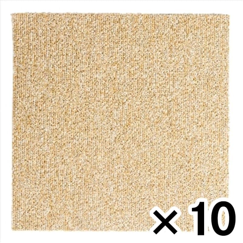 吸着マット タイルカーペット 108枚入り　吸着カーペット 洗える淡ベージュ 108枚 吸着カーペット 30cm 6畳 フローリング用 洗える