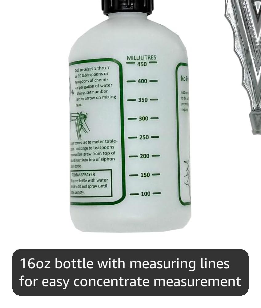 Amazon.com : Rocky Mountain Goods Hose Sprayer - 16oz Bottle