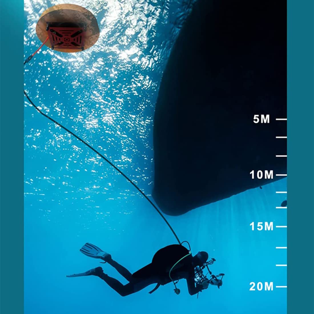 Ventilateur De Réservoir De Plongée Air Buddy - Système De Narguilé Respiratoire Sous-marine 60 Minutes