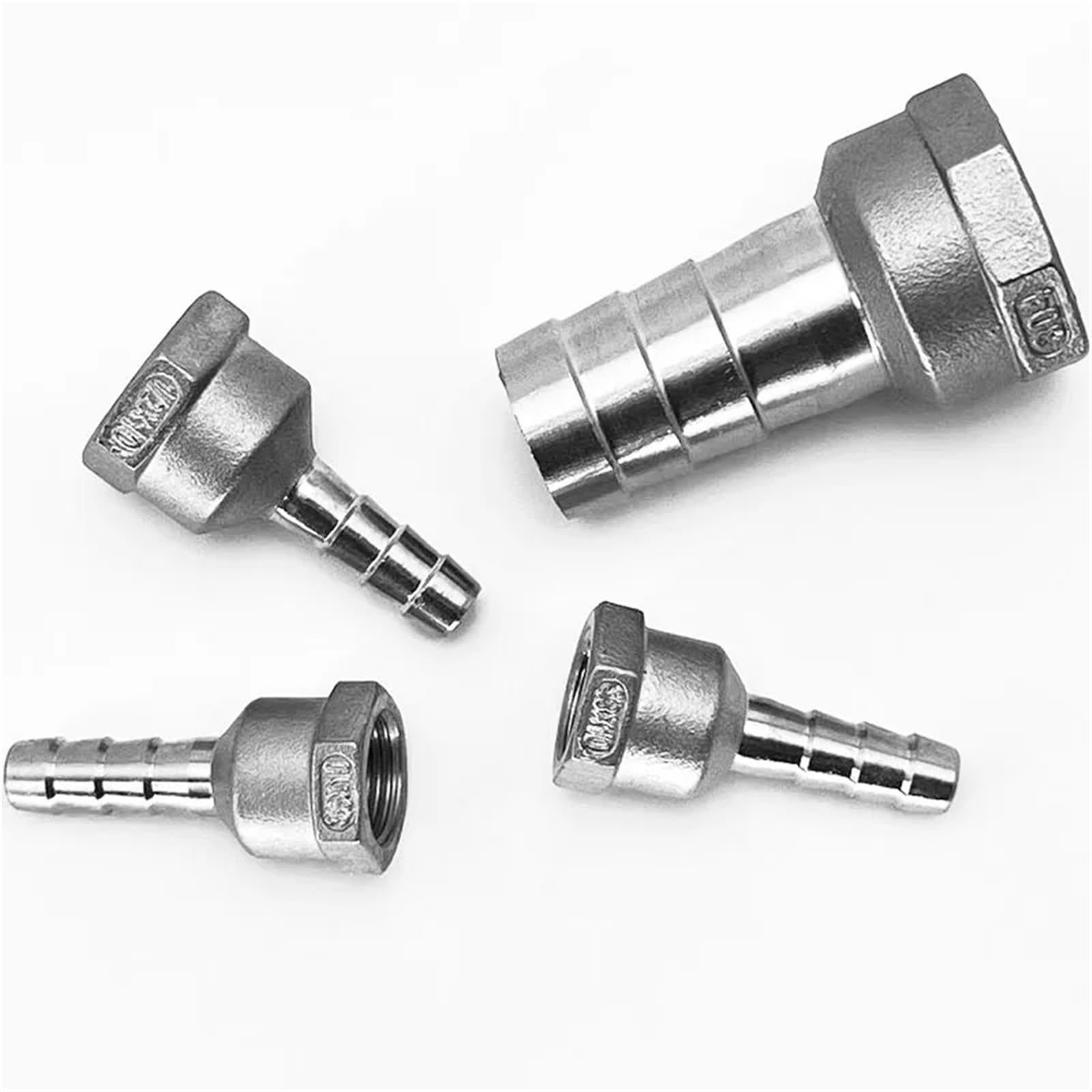 6mm 8mm 10mm 12mm 14mm 15mm 16mm 20mm Hose x 1/8" 1/4" 3/8" 1/2" 3/4" 1" Female 304 Stainless Steel Nipple Pipe Fitting(3I4 BSP - 25mm)