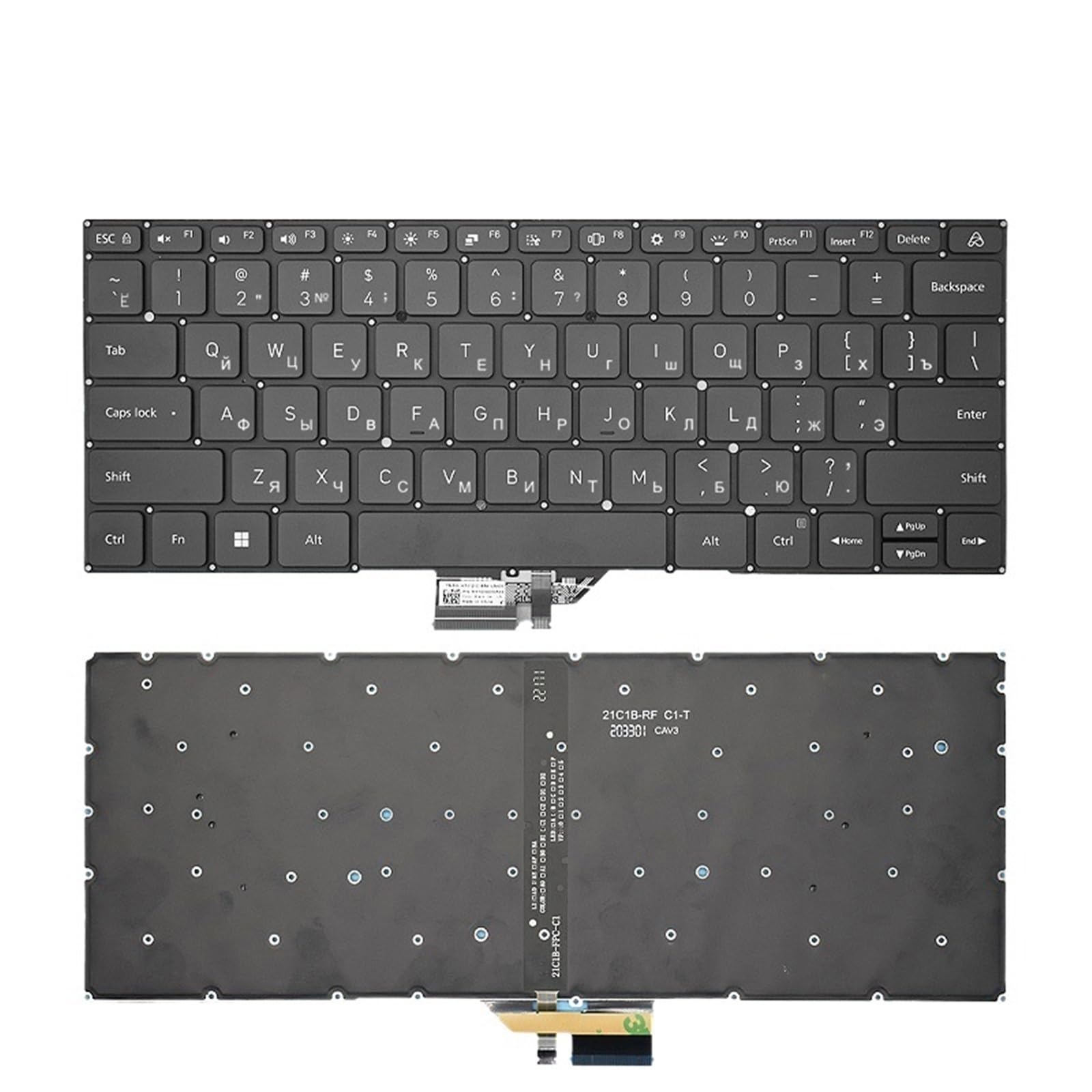 Clavier Russe pour MI Xiaomi Redmibook RU RMA2201 RMA2203 Clavier PC Intégré