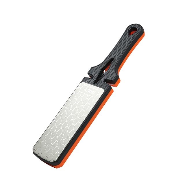 Diamond Sharpening Stone 400 1000 Grit Handheld Double-Sided Diamond Sharpener 5 in 1 Honeycomb Surface Knife Sharpener Plate