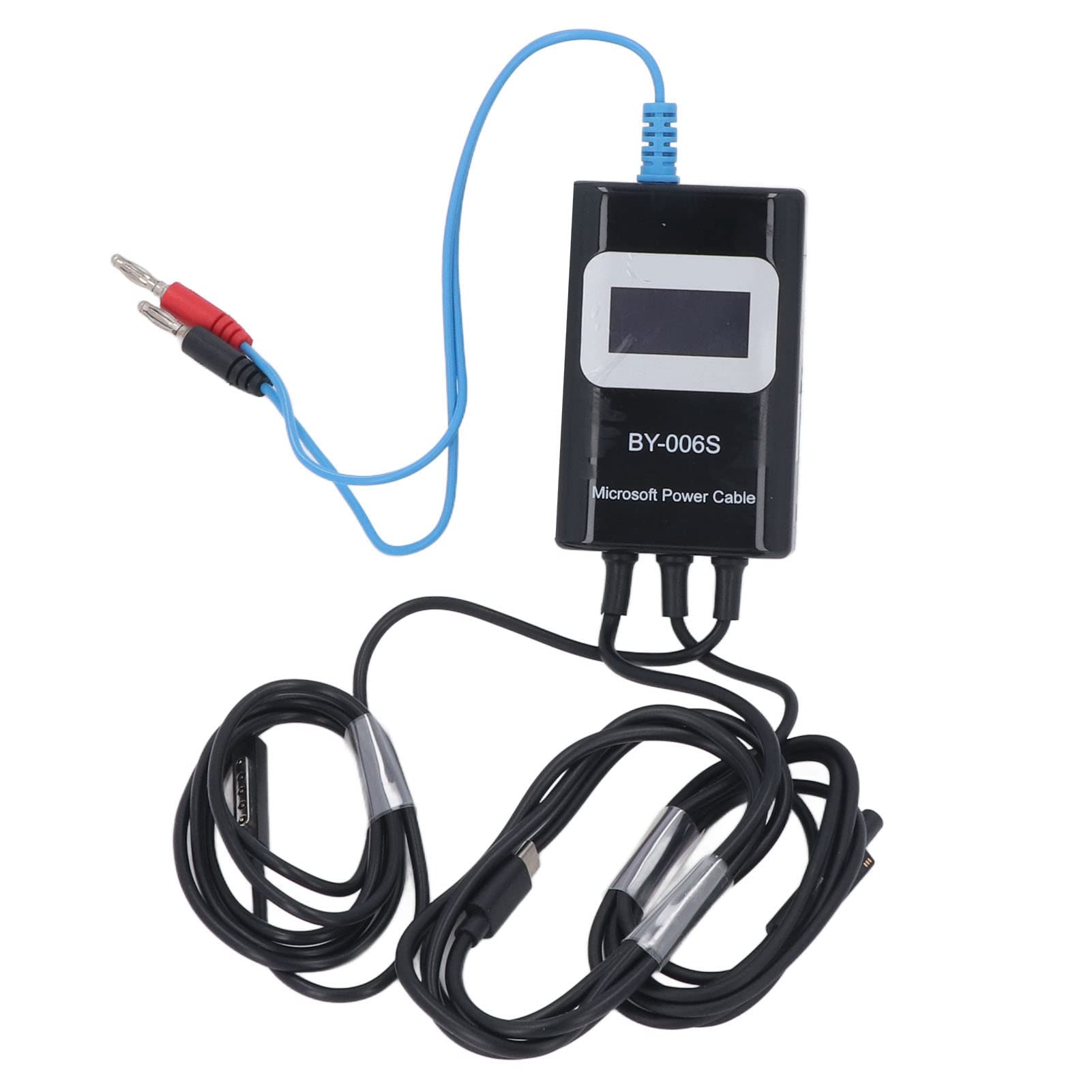 Cocoarm Kabel Rozruchowy z Tworzywa ABS PU, Czerwona miedź Kabel Sterujący Rozruchem z Wyświetlaczem LED Wyjście 2 do 3 urządzeń Wykrywanie Usterek Płyty Głównej w Celu Naprawy Tabletów