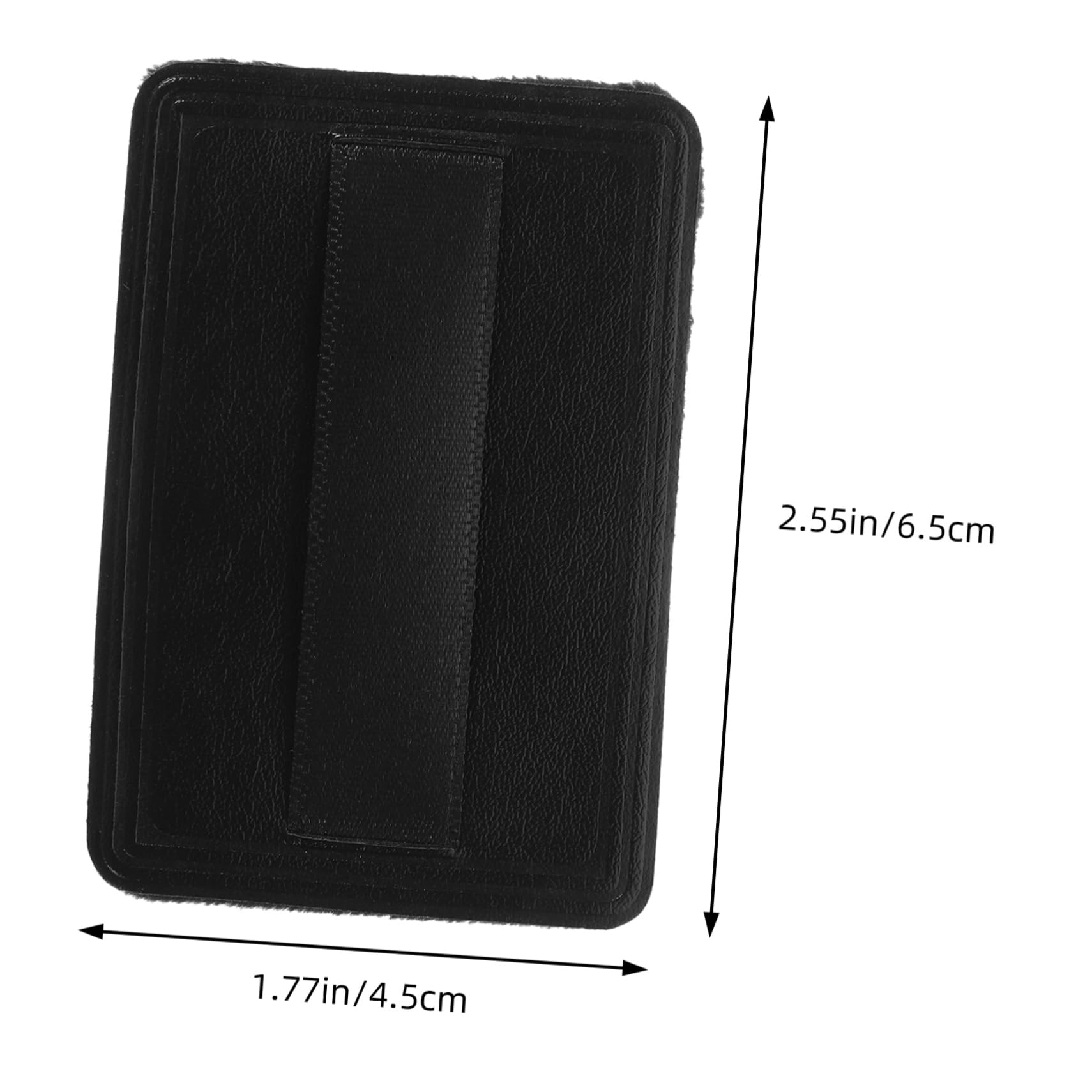 Ipetboom 8pcs Velour Makeup Set Replacement for Loose Portable Finishing Applicator Black Pu Leather