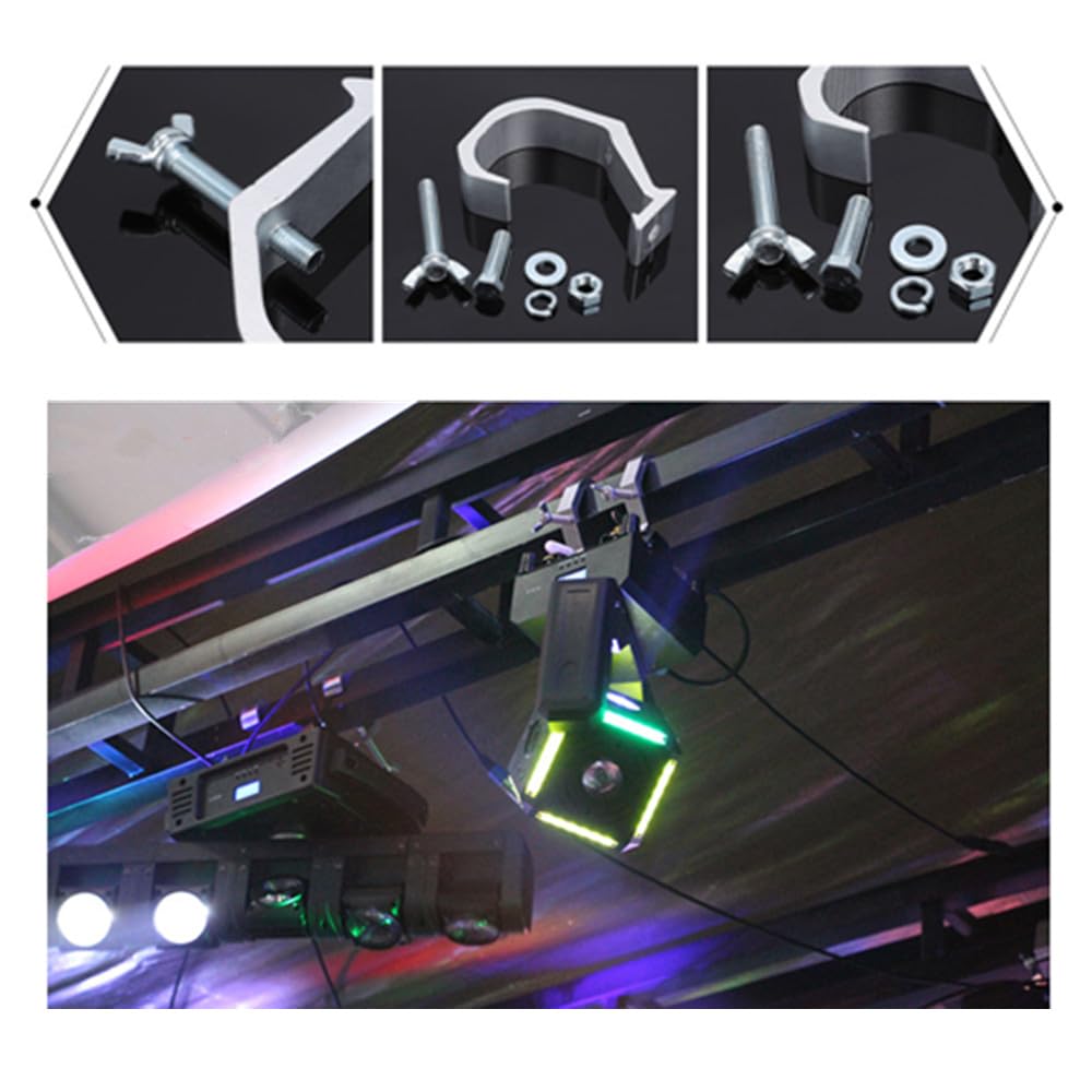 Morsetti Per Luci Da Palco - 4 Pezzi In Lega Alluminio Per Fari DJ E Proiettori - Foto 6