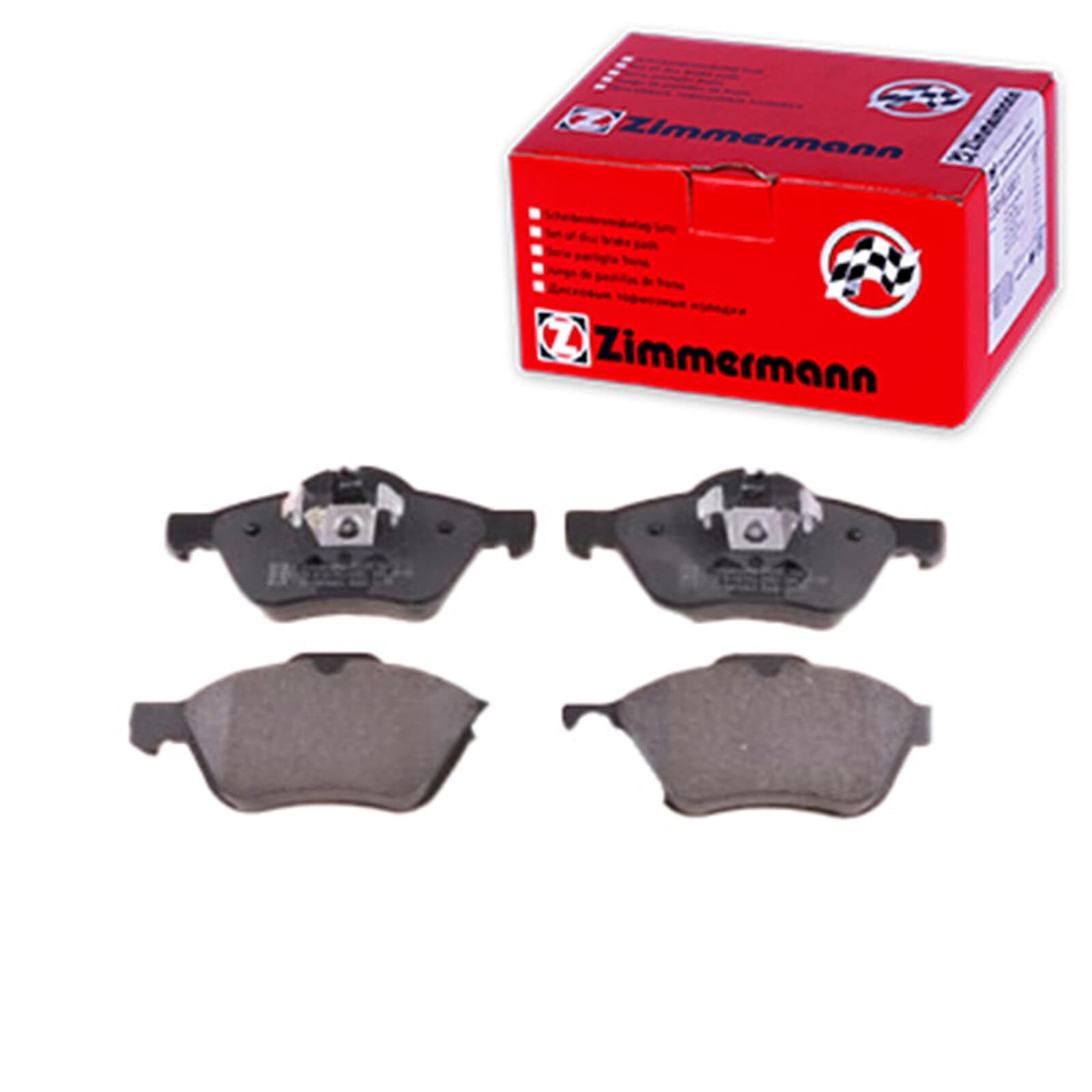 Zimmermann 24535.180.1 Serie Pastillas freno, Delantero, incluye placa smorzante
