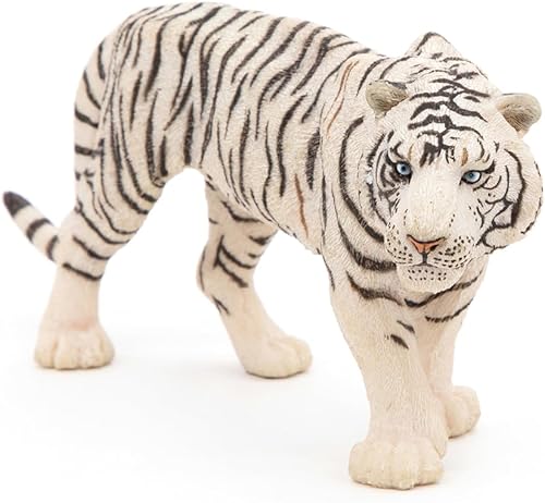 Miniatura 7 de Papo - Pintada a mano - Figura - Reino de animales salvajes - Tigre blanco -50045 - Coleccionable - Para niños - Adecuado para niños y niñas - a