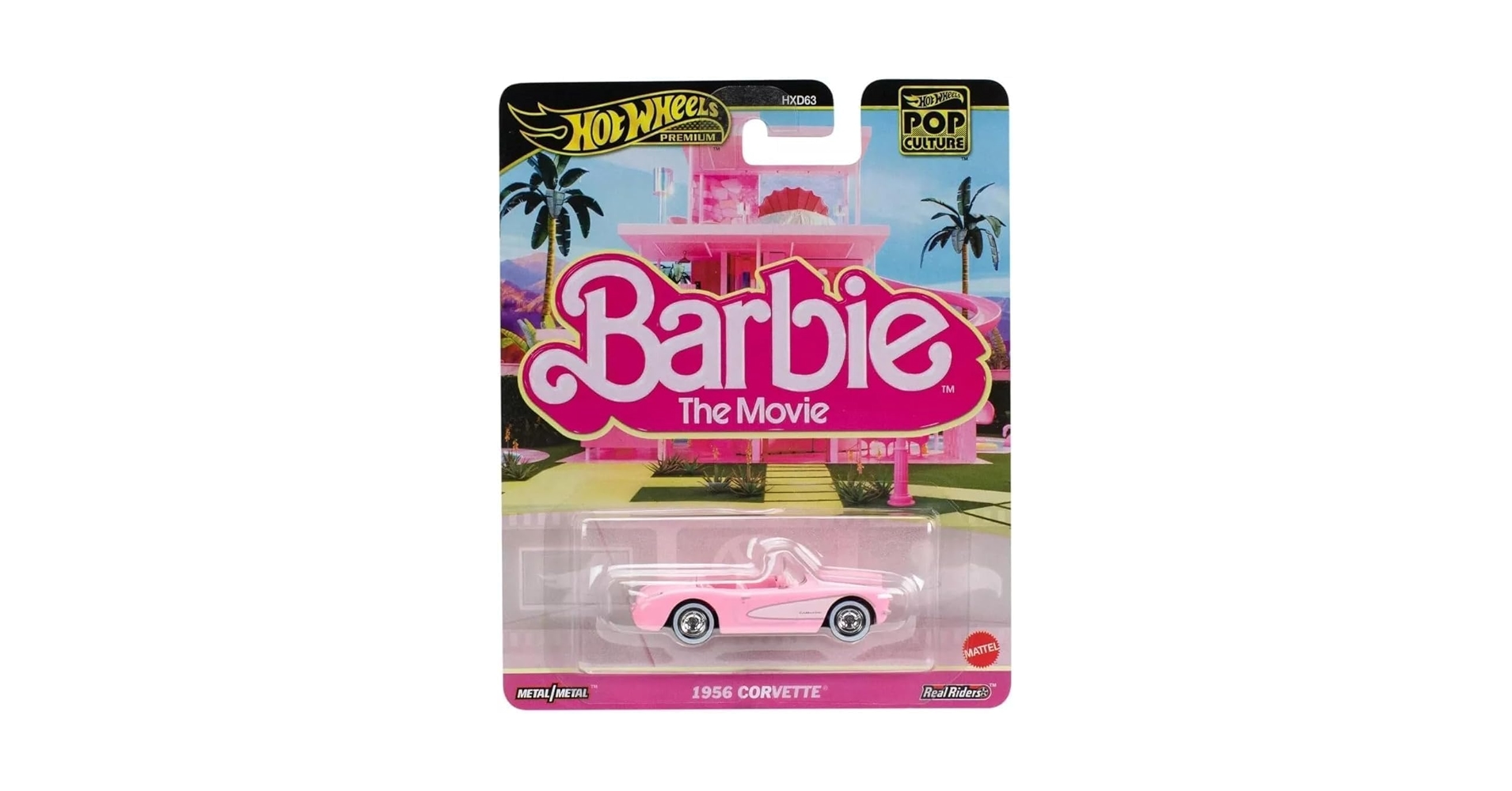 Hot Wweels　BARBIE　THE MOVIE　バービー　コルベット Amazon.com: Hot Wheels 1956 Corvette, Barbie The Movie [Pink