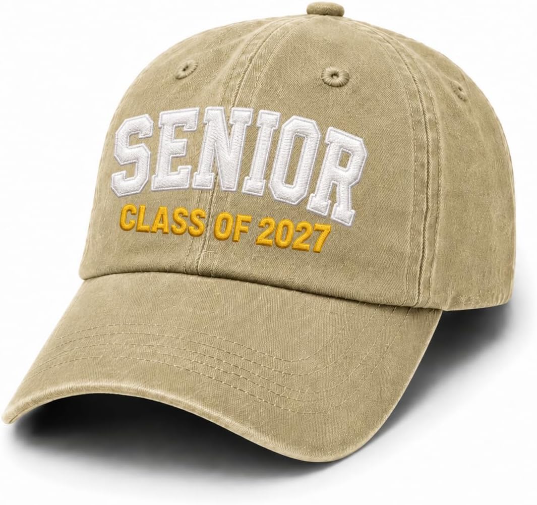 Senior Class of 2027 Embroidered Hat, Back to School Senior Year Cap