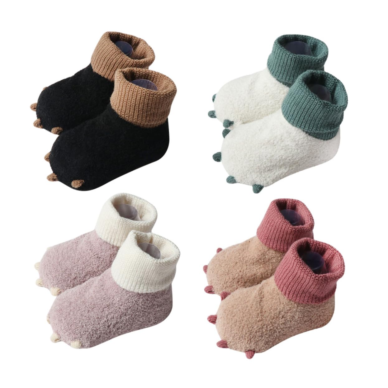 SHERCHPRY Warm Baby Socks Newborn Knitted Booties Winter Casual Warm Toddler Socks Soft Non-slip Thicken Stockings for Baby