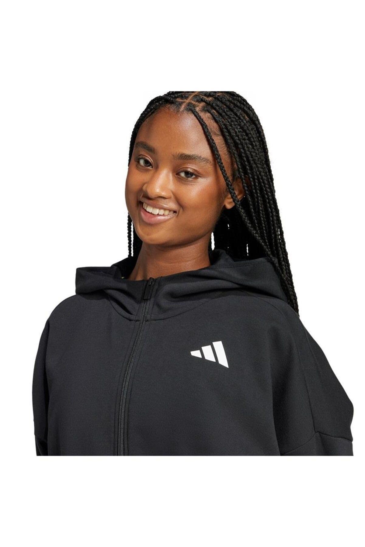 adidas Damen Future Icons Small Logo Full Zip Hoodie Kapuzen-Oberteil (1er Pack)