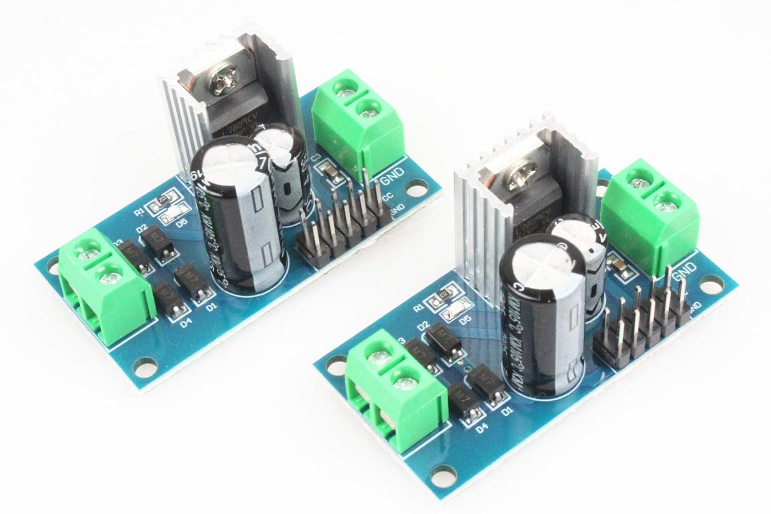 REES52 Three-terminal Regulator Power Supply Module LM7805 5V LM7812 12V Regulator Module 3A Rectifier Filter Power Converter (Pack of 2)-image-21
