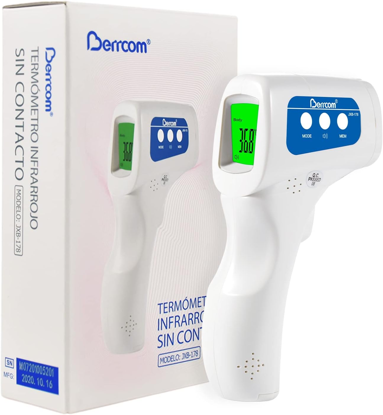 Forehead Thermometer for Adults Non Contact Infrared Children Thermometer Digital Baby Thermometer 3 in 1 Forehead Thermometer with Instant Reading, Fever Alarm, LCD Display, °C/°F Switch