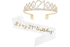 It's My 21st Birthday Sash & Rhinestone Tiara: The Ultimate 21st Birthday Accessory