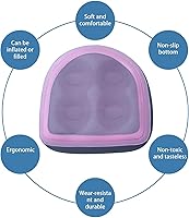 Vista 3 de Asiento elevador inflable para bañera de hidromasaje con ventosa y malla, asientos inflables y llenos de agua de doble propósito, asientos de spa