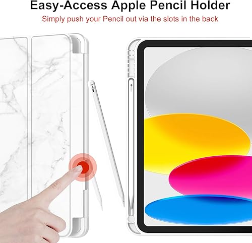 Miniatura 77 de iMieet (A16) Funda de 11 pulgadas 2025/10ª generación de 10.9 pulgadas 2022 con soporte para lápices, funda inteligente con soporte triple y parte