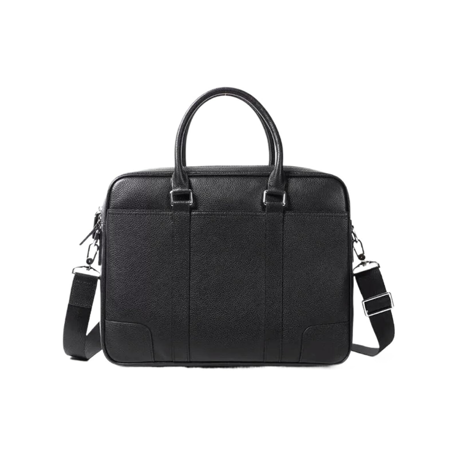 Porte-documents en cuir for ordinateur portable, sacoche à bandoulière